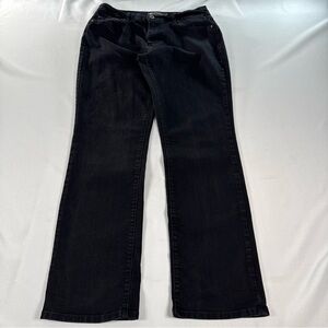 VTG Levi’s 505 Straight Leg Jeans Women’s 12 Black Denim Stretch Relaxed Fit EUC